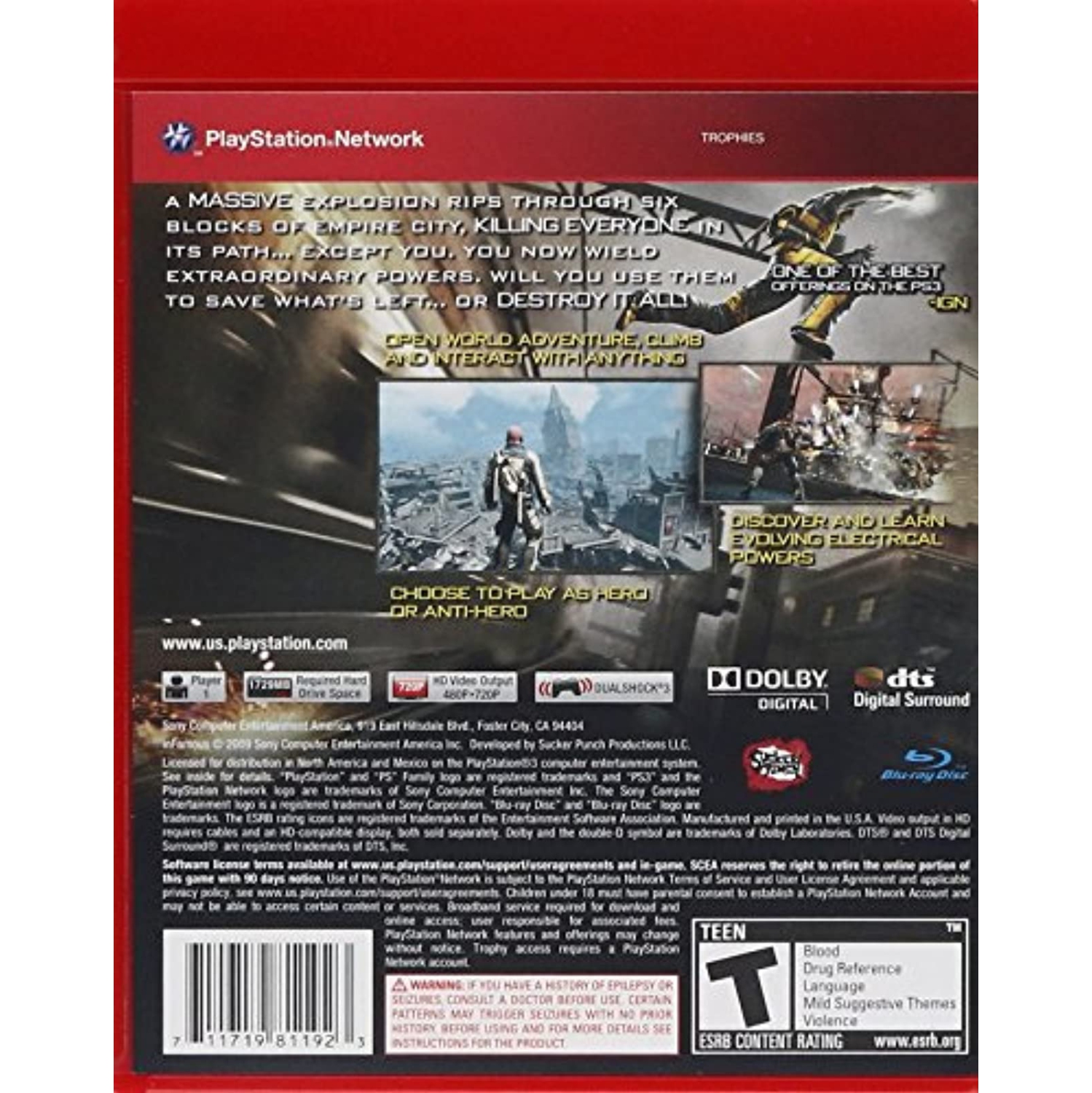 Previously Played - Infamous For PlayStation 3 PS3