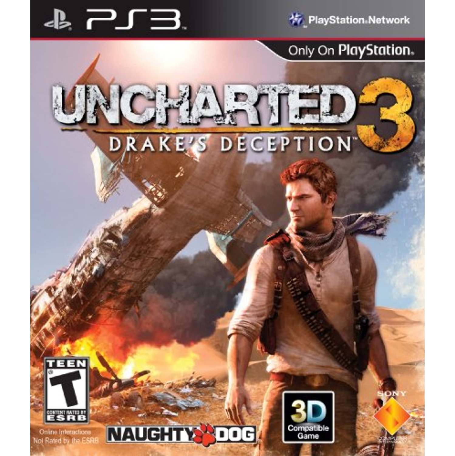 Previously Played - Uncharted 3: Drake's Deception PlayStation 3 With Manual and Case
