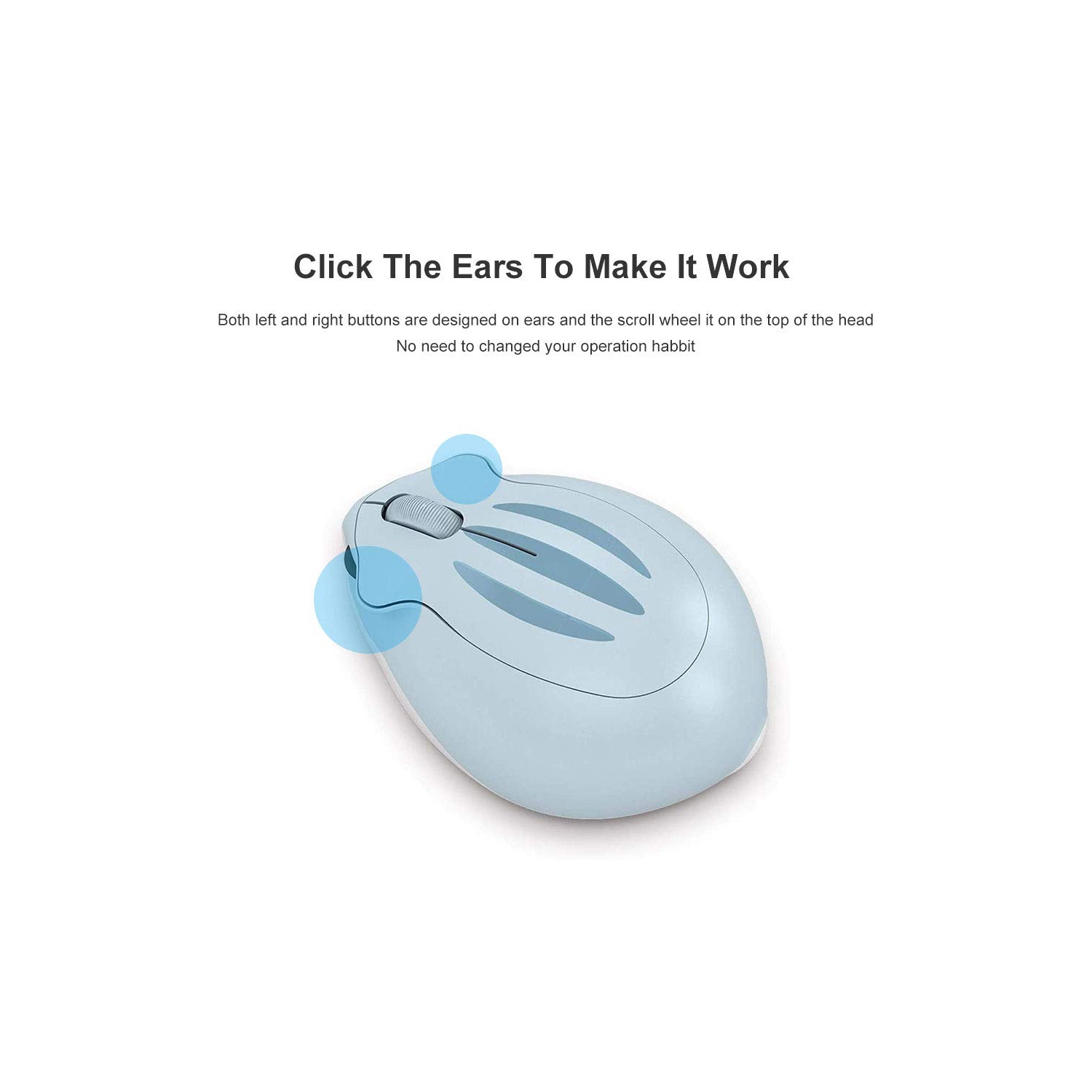 2.4GHz Wireless Mouse Cute Hamster Shape Less Noice Portable Mobile Optical 1200DPI USB Mice Cordless Mouse for PC Laptop Co