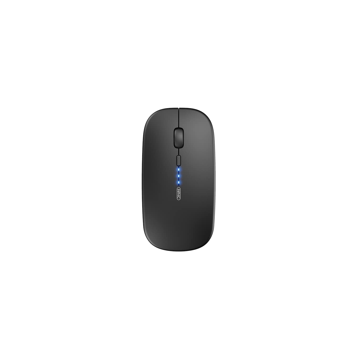 INPHIC Silent Wireless Mouse, Upgraded: Battery Level Visible , Ultra Slim 2.4G Rechargeable Cordless Mouse Computer Mice 1