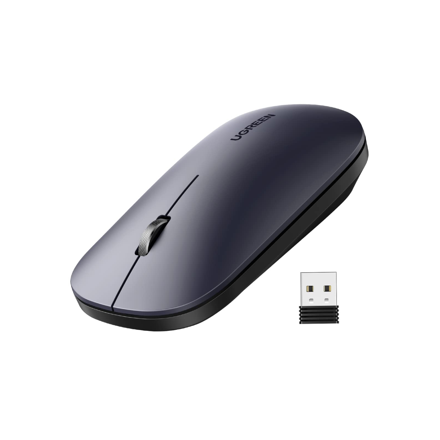 UGREEN Wireless Mouse for Laptop Computer Mouse Slim Slient Mouse 2.4GHz with 4000 DPI USB Cordless Mouse with 18-Month Batt