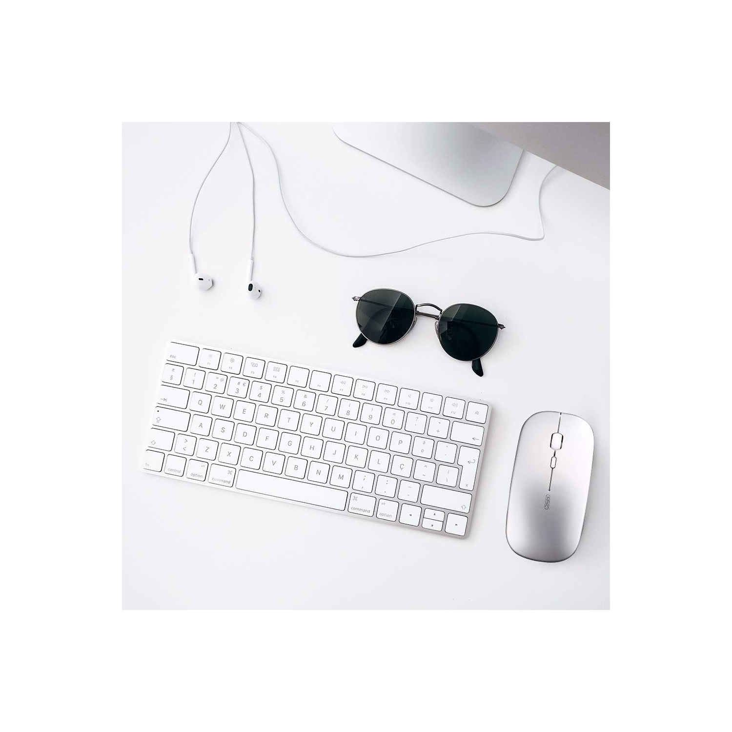 INPHIC Wireless Mouse, Slim Silent Click Rechargeable 2.4G Wireless Mice 1602DPI Mini Optical Portable Travel Cordless Mouse