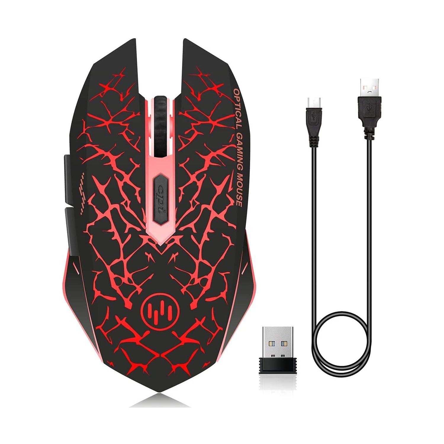 VEGCOO C12 Rechargeable Wireless Gaming Mouse Mice Silent Click Cordless Mouse 7 Smart Buttons PC Gaming Mouse Mice Advanced