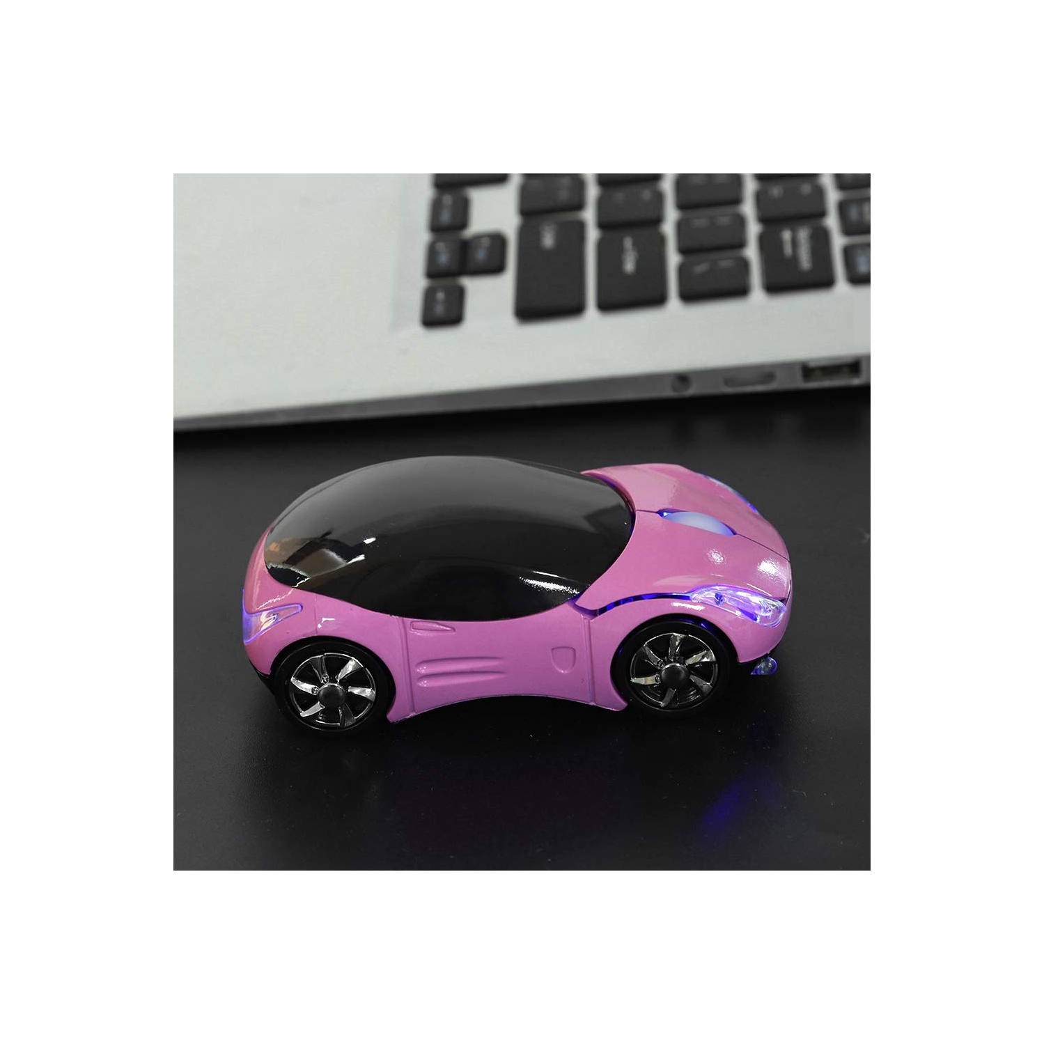 2.4G Wireless Mouse Cool Ferrari Car Optical Mouse(Pink)
