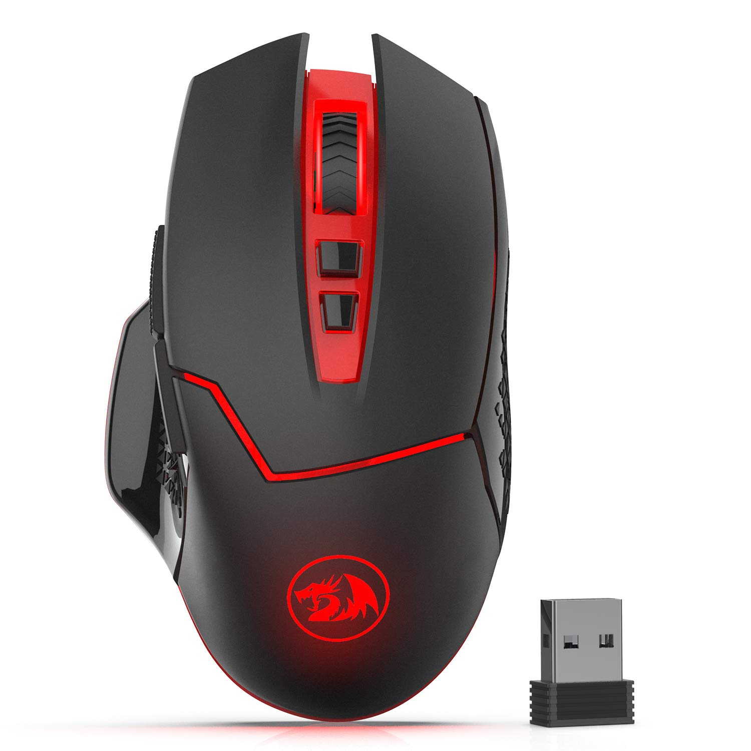 Redragon M690-1 2400 DPI Optical 2.4G Wireless Gaming Mouse, 5 Adjustable DPI Levels Portable Gaming & Office Mice with 8 Bu