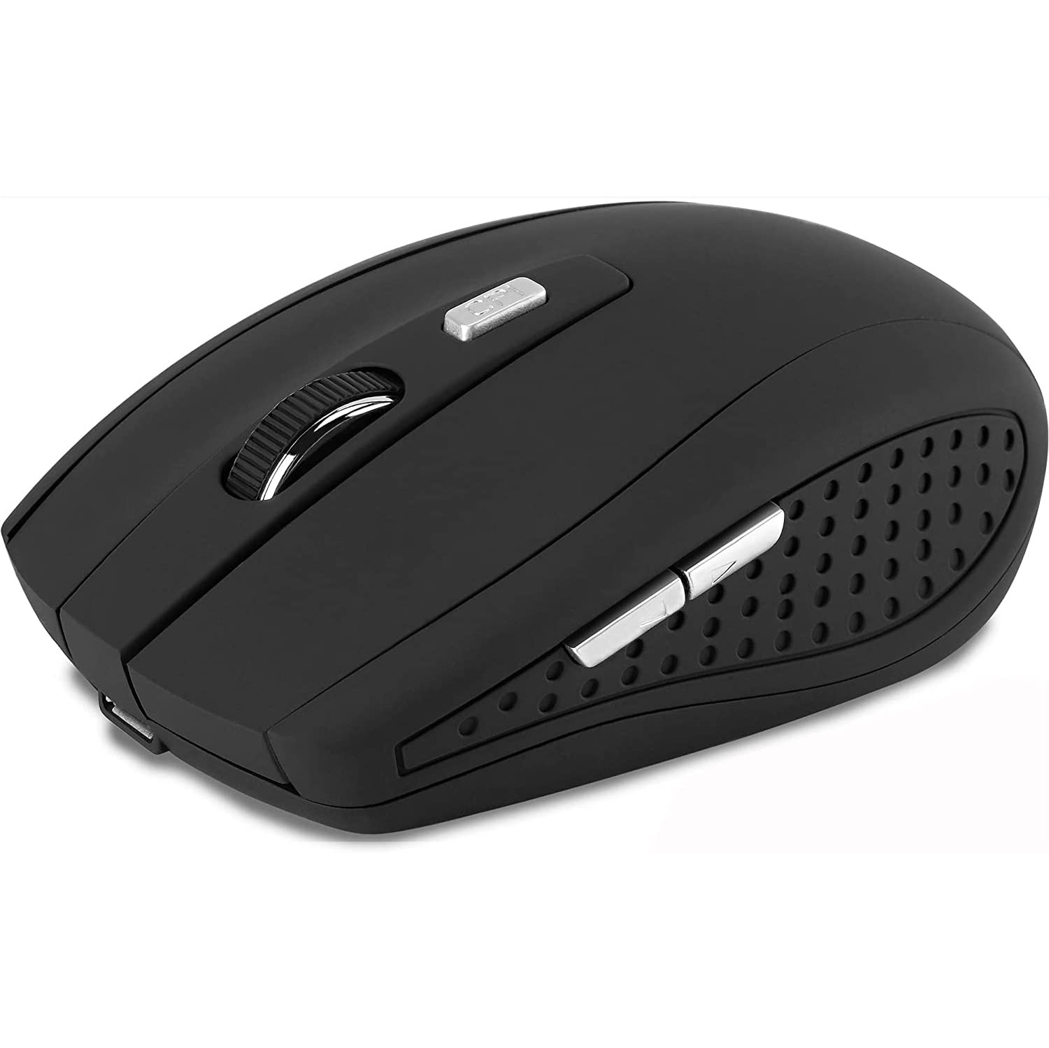 2.4GHz Wireless Bluetooth Mouse, Rechargeable Mute Silent Click Wireless Mouse 1600DPI for Bluetooth Enabled Computer, Lapto