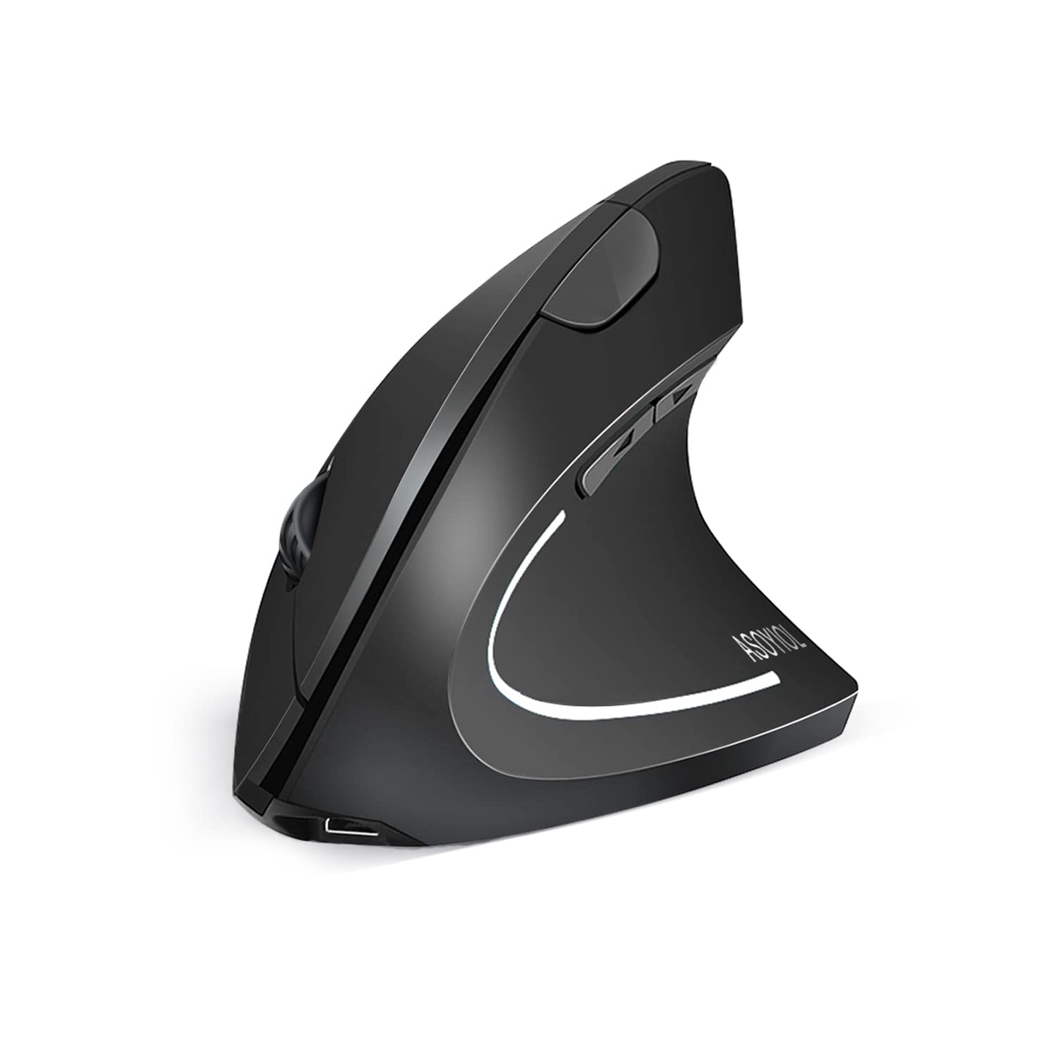 2.4G Wireless Ergonomic Vertical Mouse, DOOMIER Rechargeable Ergonomic Vertical Cordless Optical Mice with USB Receiver, 6 B