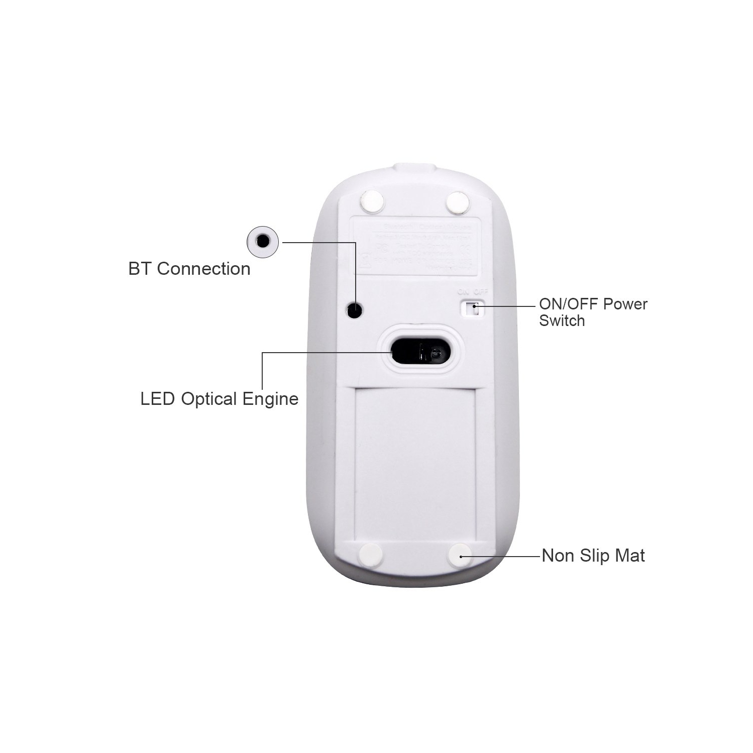 Chargeur sans fil Bluetooth Souris d'ordinateur MacBook Air Mac Pro iPad Pad PC portable laser optique rechargeable Mini Souris mince silencieuse est