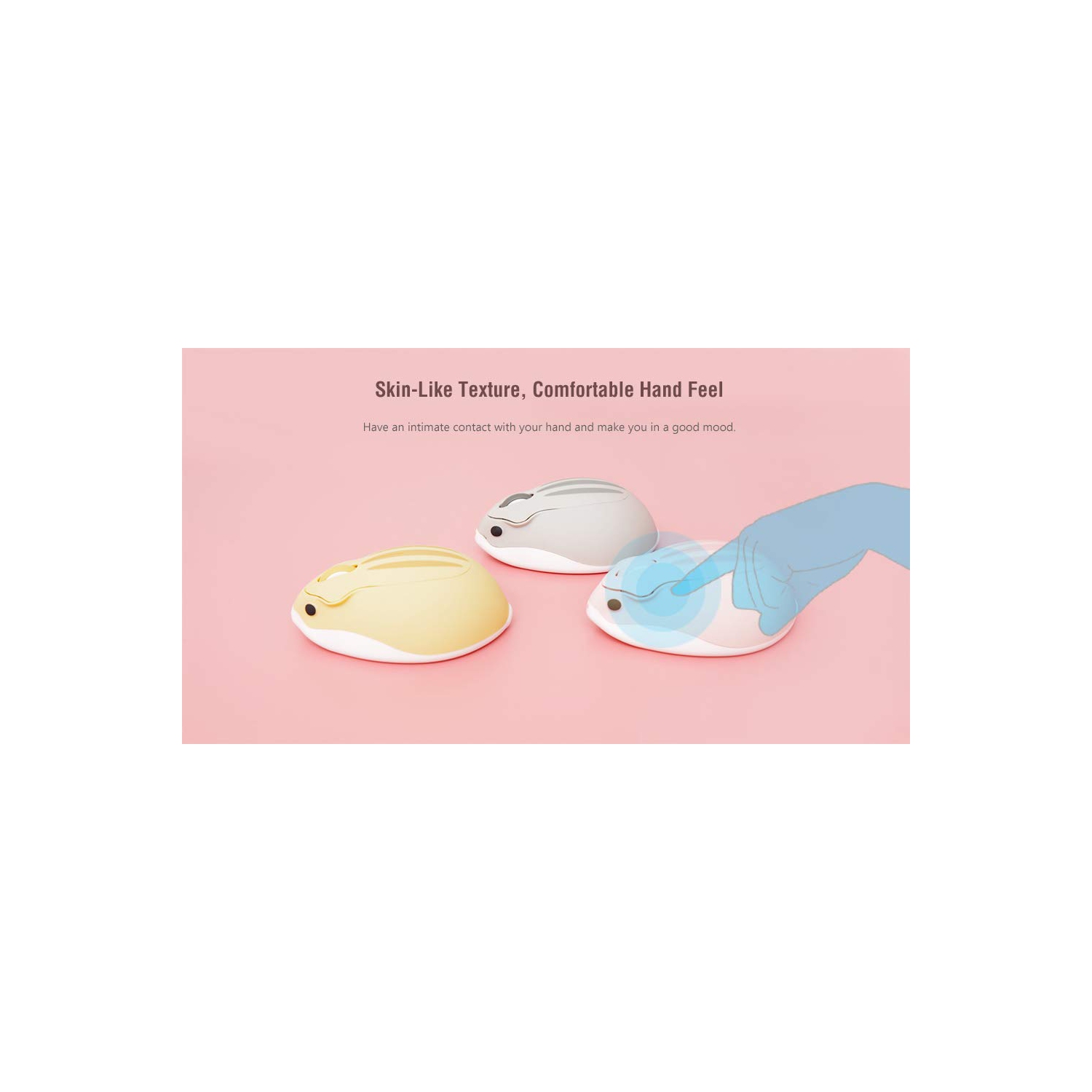2.4GHz Wireless Mouse Cute Hamster Shape Less Noice Portable Mobile Optical 1200DPI USB Mice Cordless Mouse for PC Laptop Co