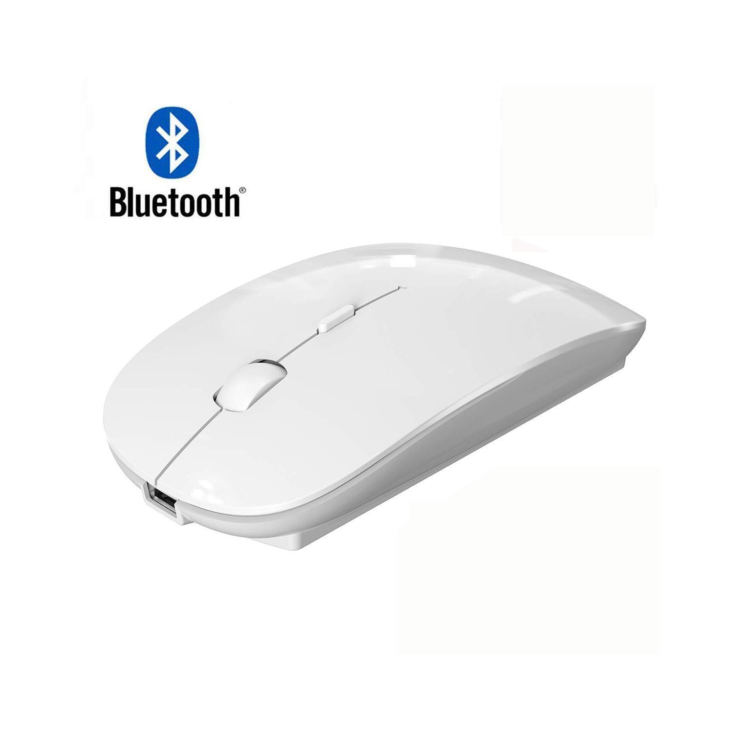 Rechargeable Bluetooth Mouse for MacBook Pro Wireless Bluetooth Mouse for Mac Laptop MacBook Air Windows Notebook MacBook (W