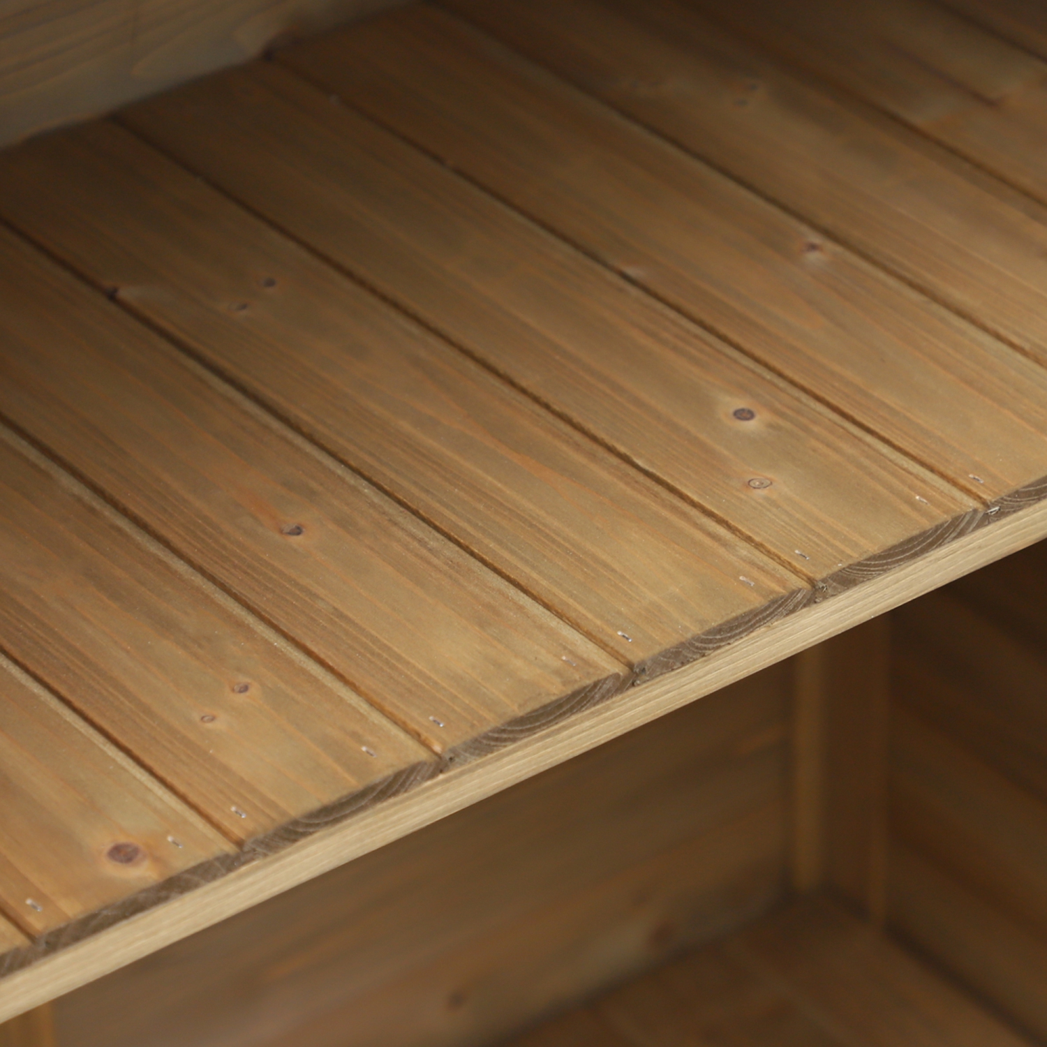 Armoire de rangement extérieure Outsunny Garden Shed avec 2 portes, armoire de rangement en bois massif pour garage, meuble de jardin, 34 3,3 x 18 x