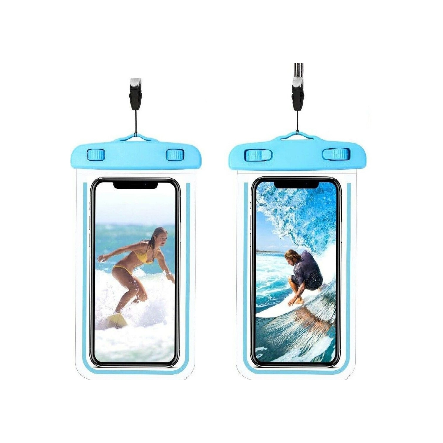 Universal Waterproof Underwater Cell Phone Pouch Case Swimming Bag Fits Most Mobile Phones