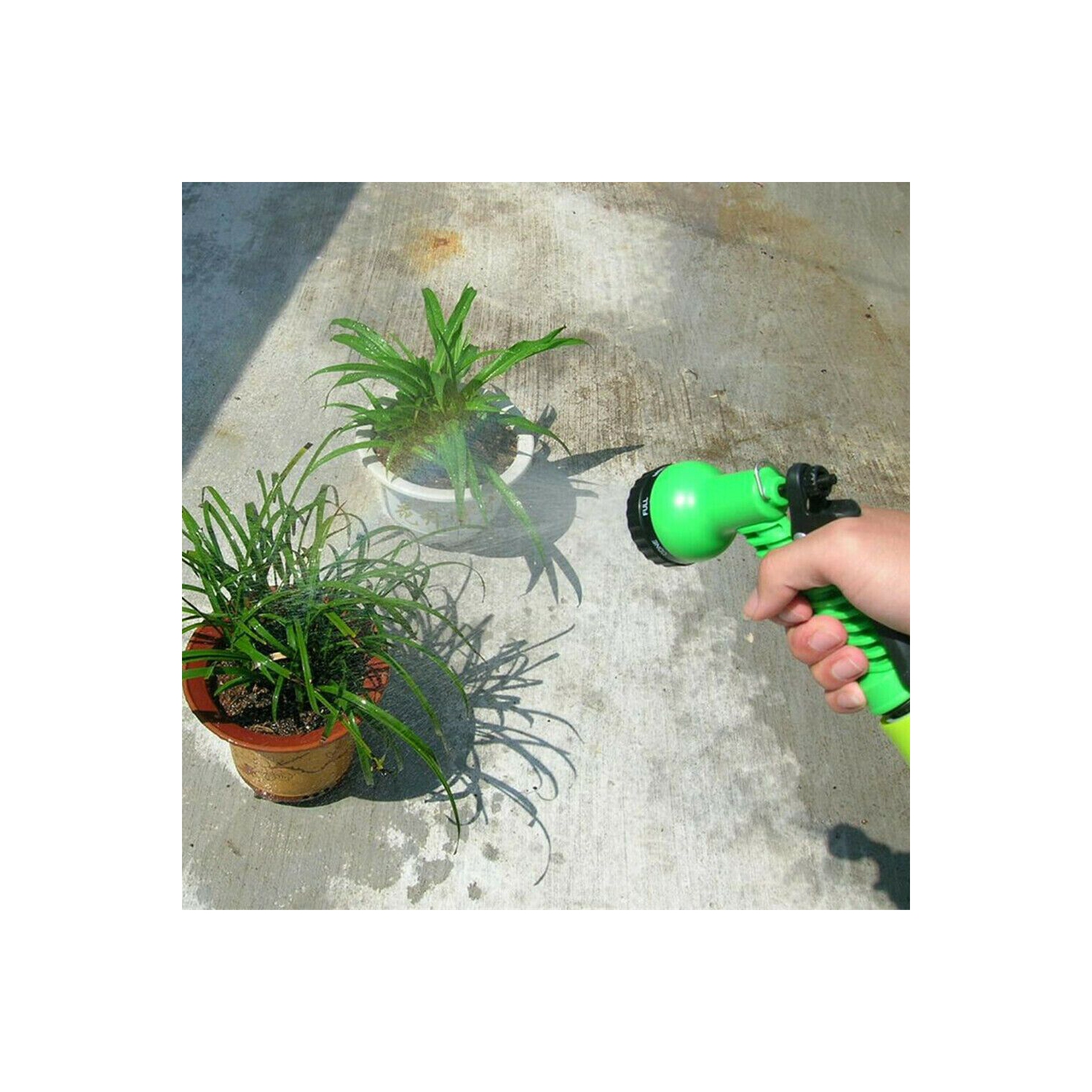 Pulvérisateur d'eau de tuyau d'arrosage à haute pression à 8 réglages pour le lavage du véhicule, le nettoyage et l'arrosage de la pelouse