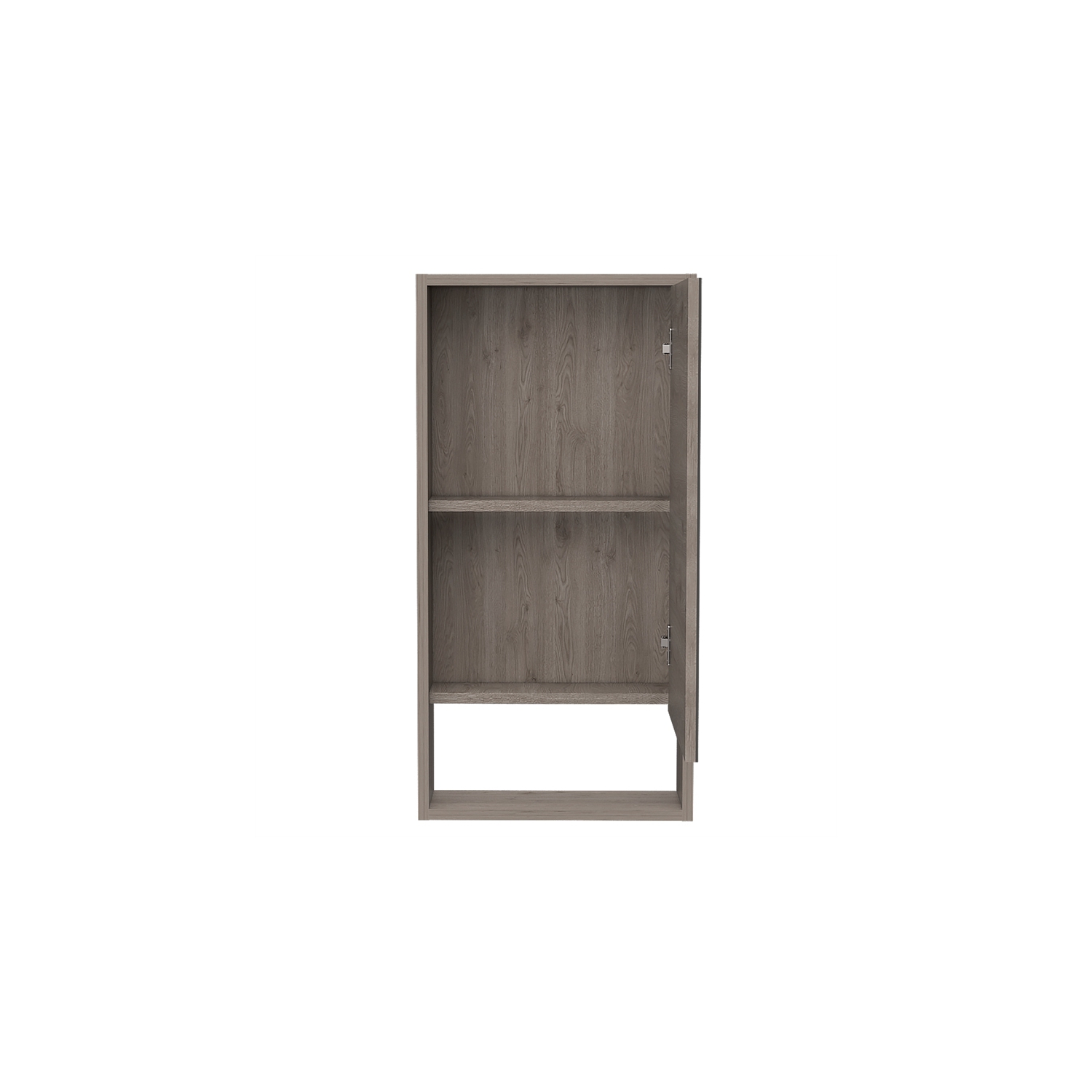 TuHome Gray Modern Engineered Wood Mariana 35" Mirror Medicine Cabinet