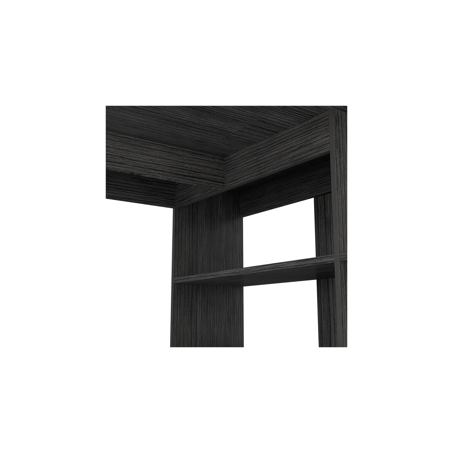 Tuhome Modern Engineered Wood Charcoal Masai Computer Desk