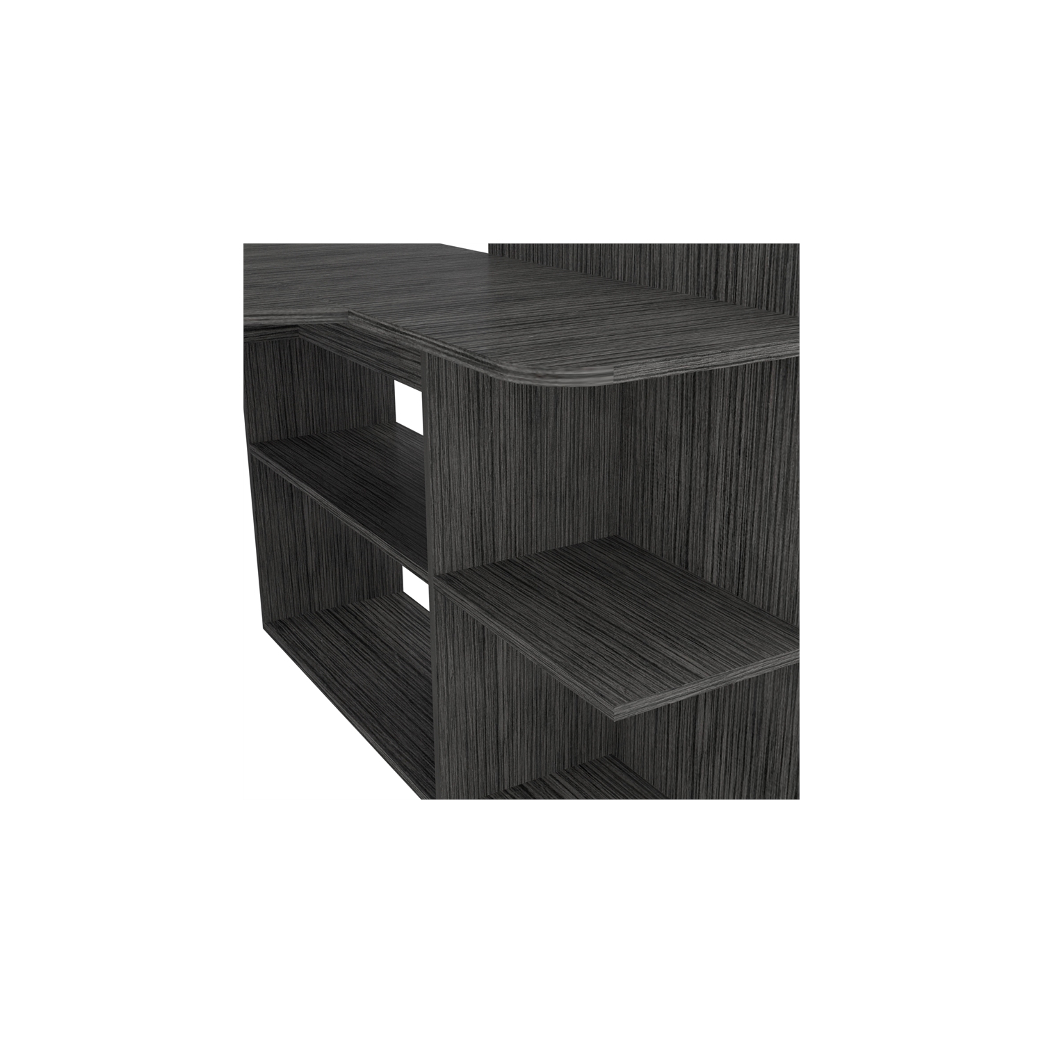 Tuhome Modern Engineered Wood Charcoal Masai Computer Desk