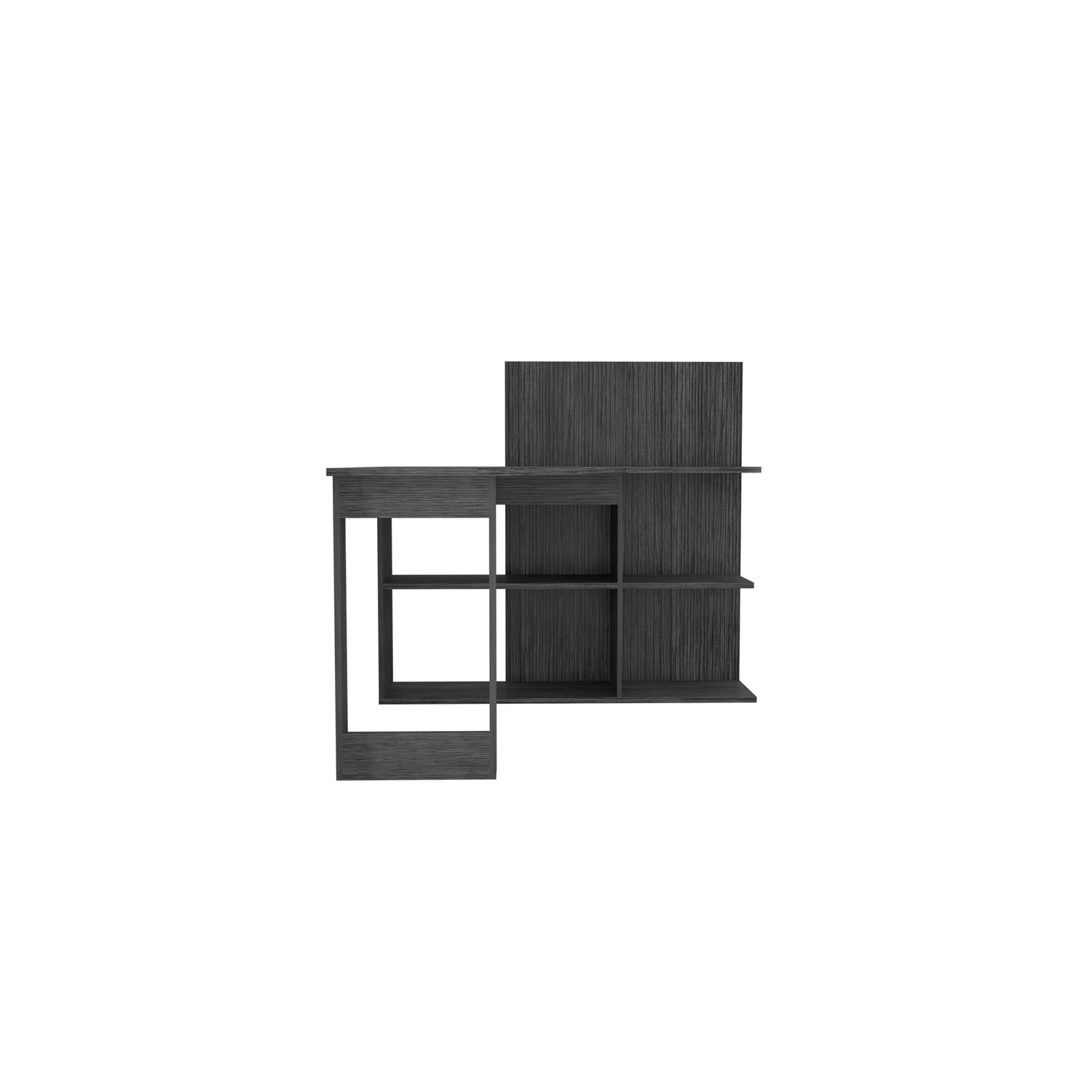 Tuhome Modern Engineered Wood Charcoal Masai Computer Desk