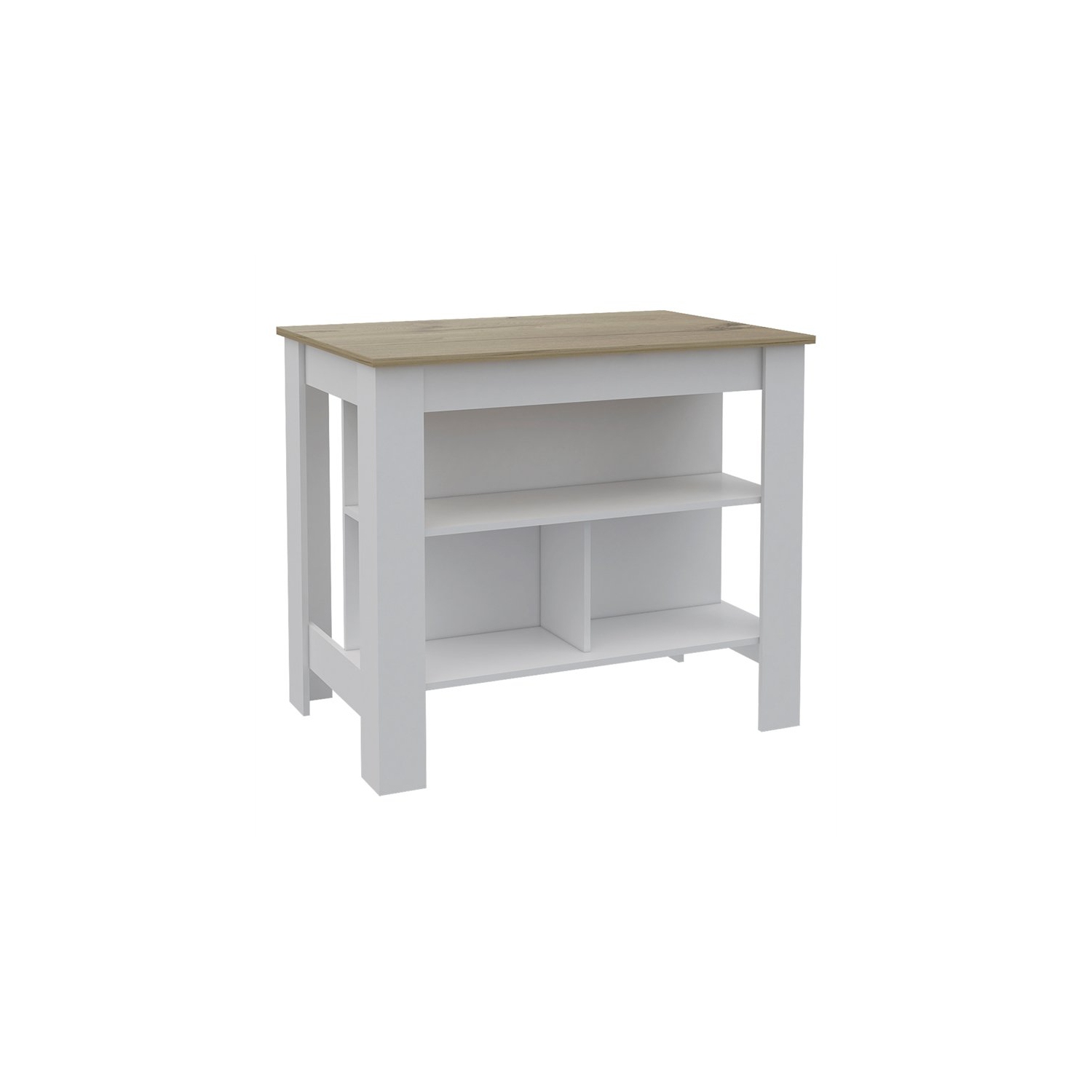 TUHOME Cala Kitchen Island Engineered Wood Kitchen Islands in Multi-color