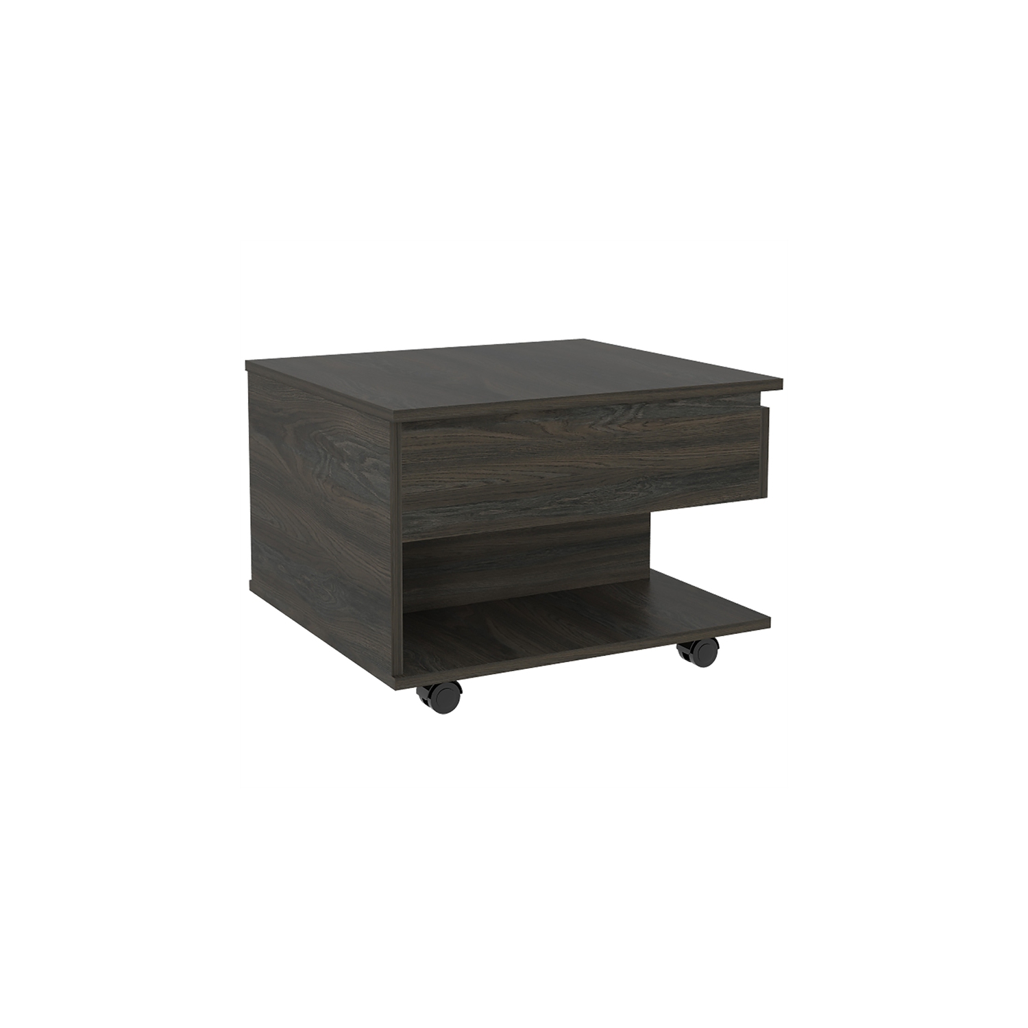TUHOME Luanda Lift Top Coffee Table Engineered Wood Coffee Tables in Brown