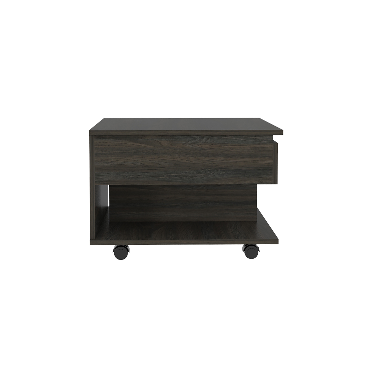 TUHOME Luanda Lift Top Coffee Table Engineered Wood Coffee Tables in Brown