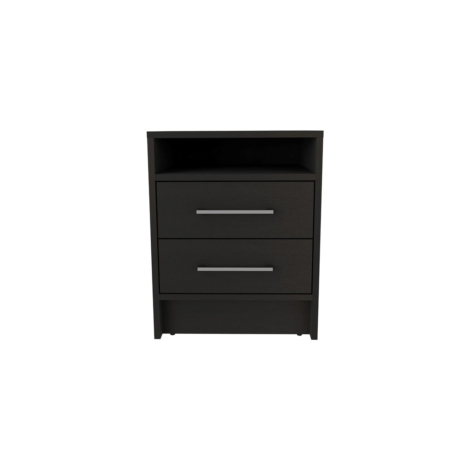 TUHOME Eter Nightstand Engineered Wood Nightstands in Black