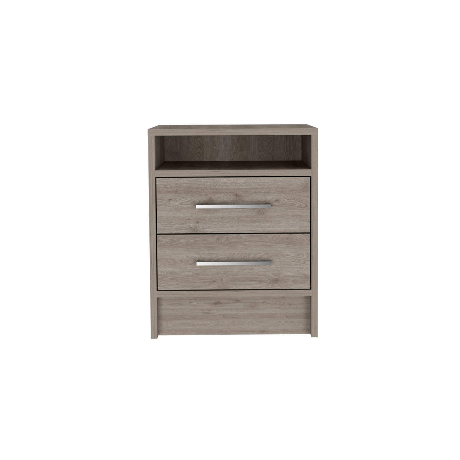 TUHOME Eter Nightstand Engineered Wood Nightstands in Gray