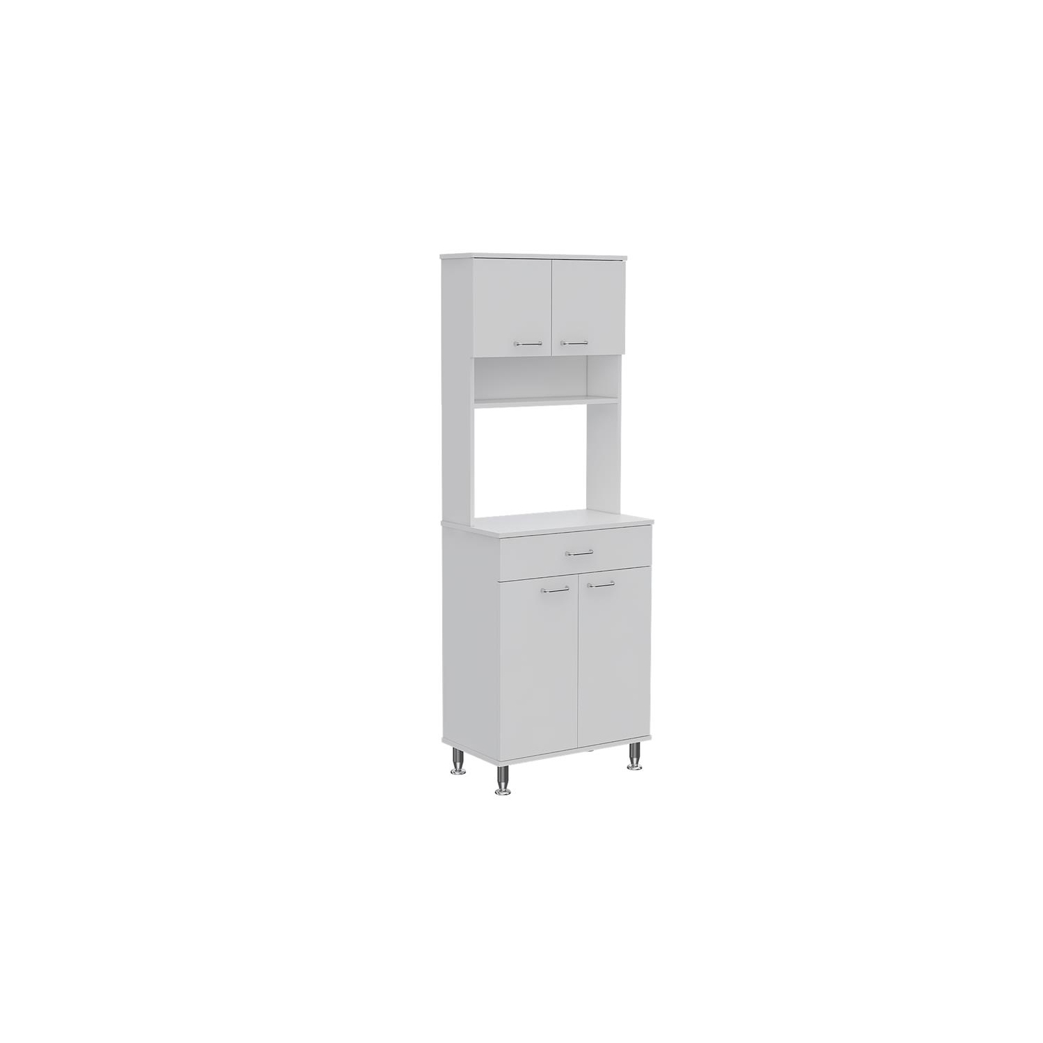 TUHOME Della 60 Kitchen Pantry Engineered Wood Pantries in White