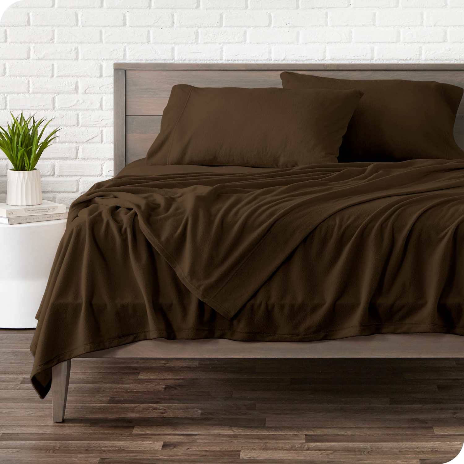 Ensemble de draps en molleton Bare Home - molleton polaire moelleux, draps résistant au comprimé - chaleur quatre saisons, respirant et