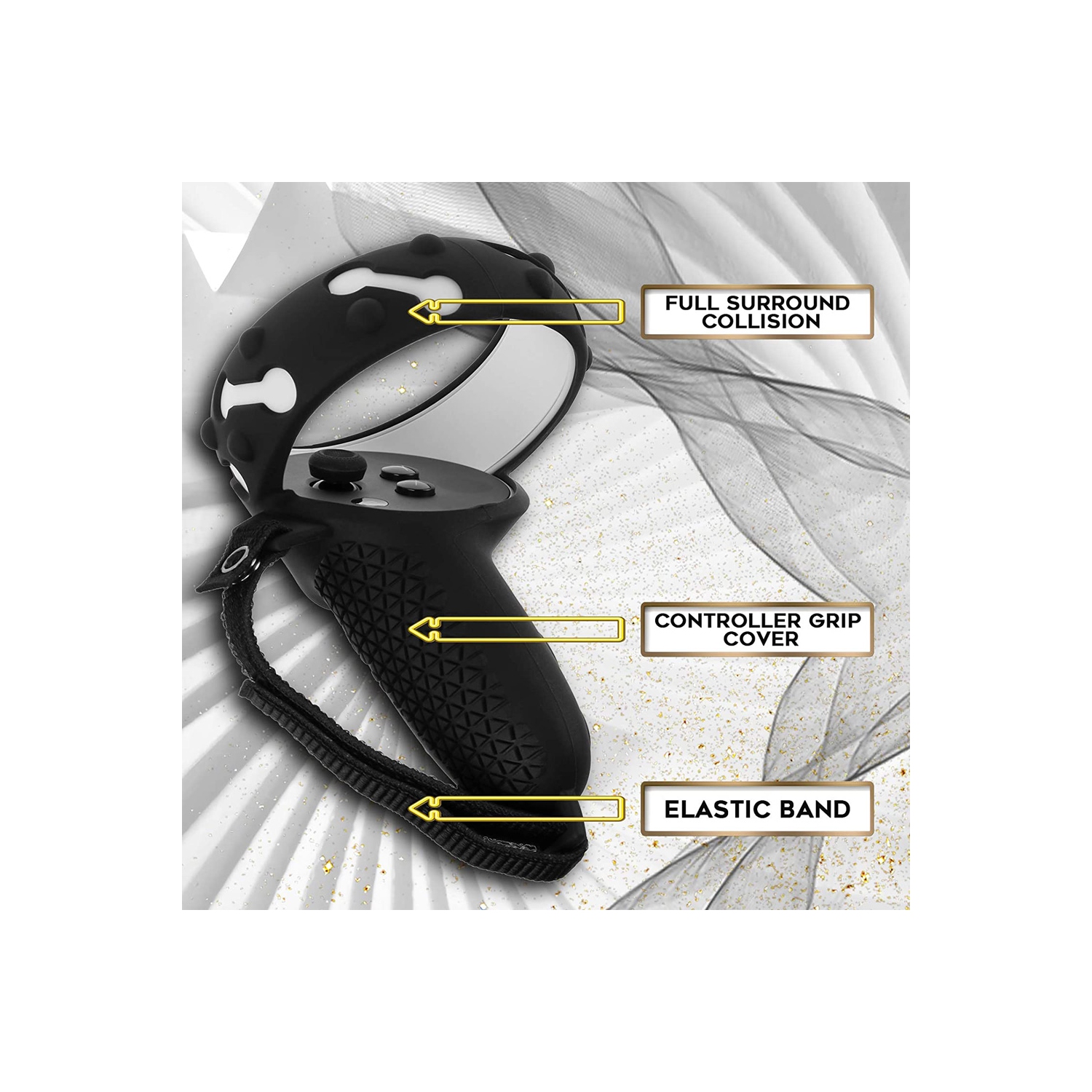 axGear Silicone Controller Cover for Oculus Quest 2 Soft Protective Headset Handle