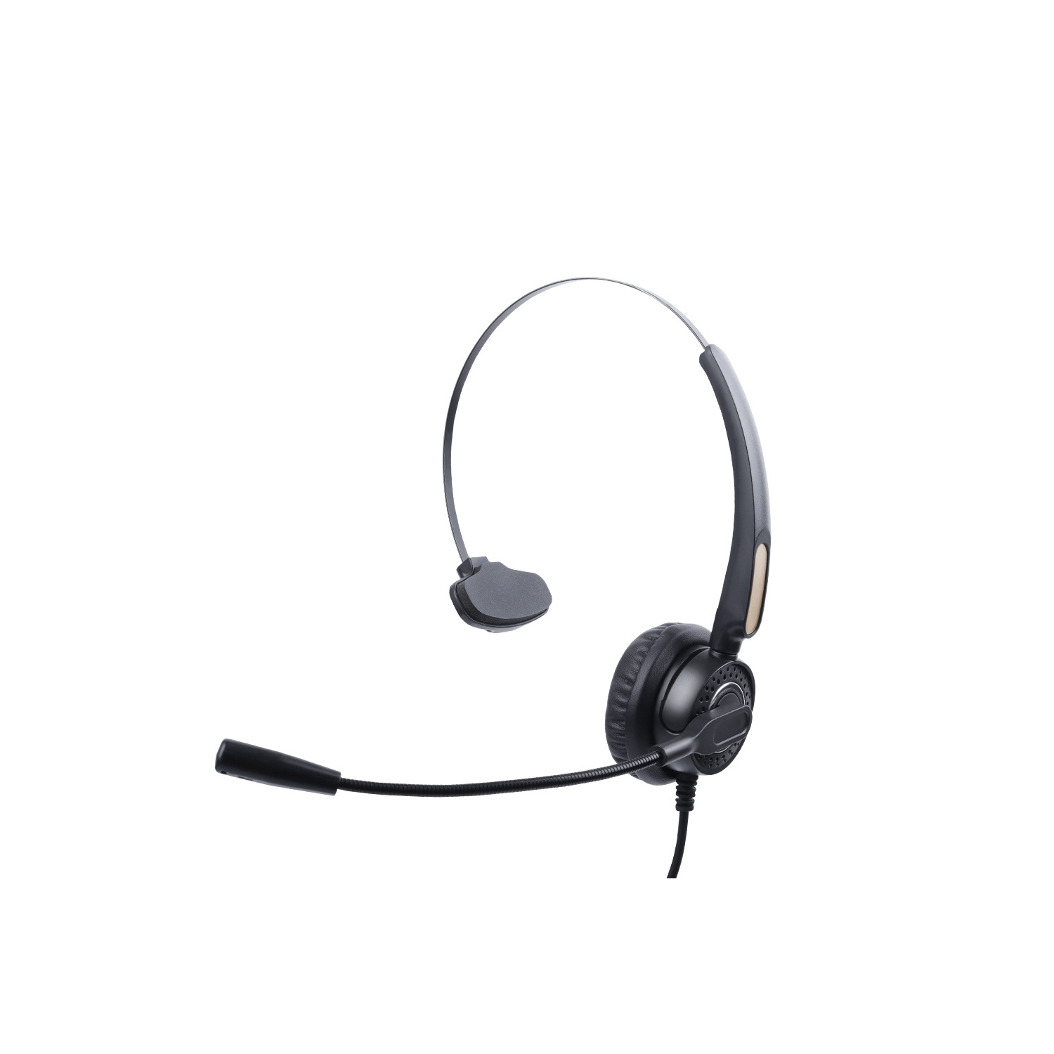 axGear Mono Office Headphone with Microphone Headset with RJ9 Jack & 3.5mm Connector