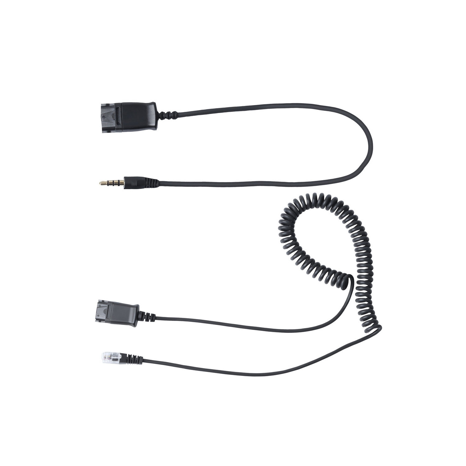 axGear Mono Office Headphone with Microphone Headset with RJ9 Jack & 3.5mm Connector