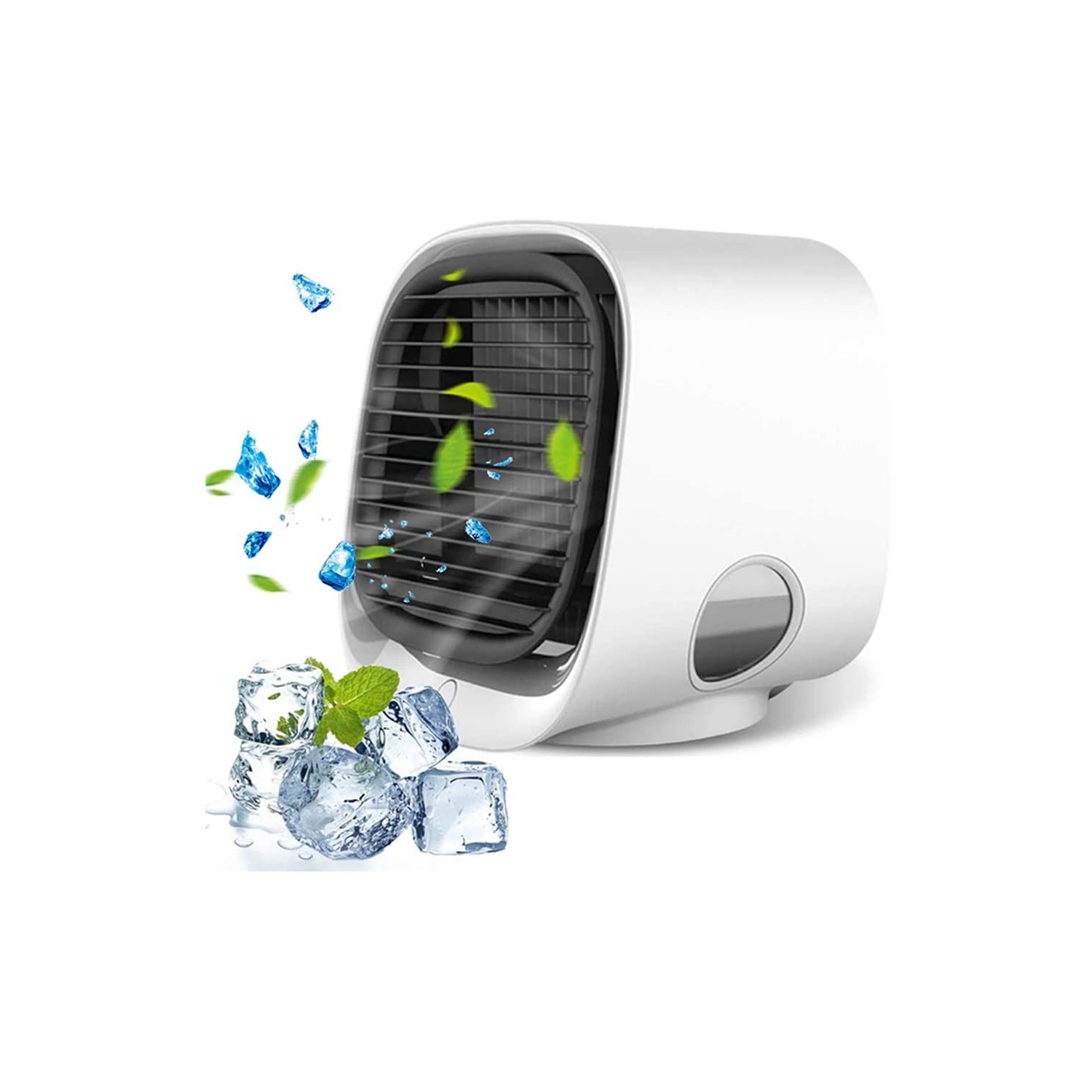 axGear Portable Air Cooler Table Air Conditioner Fan w Icebox Humidifier USB Power