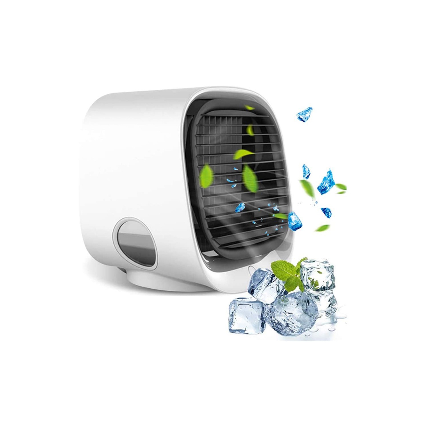 axGear Portable Air Cooler Table Air Conditioner Fan w Icebox Humidifier USB Power