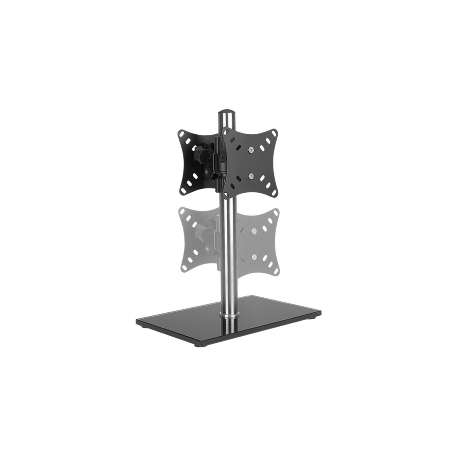 axGear Double bras de support de moniteur d'ordinateur de support de moniteur de bureau double 14-27 pouces