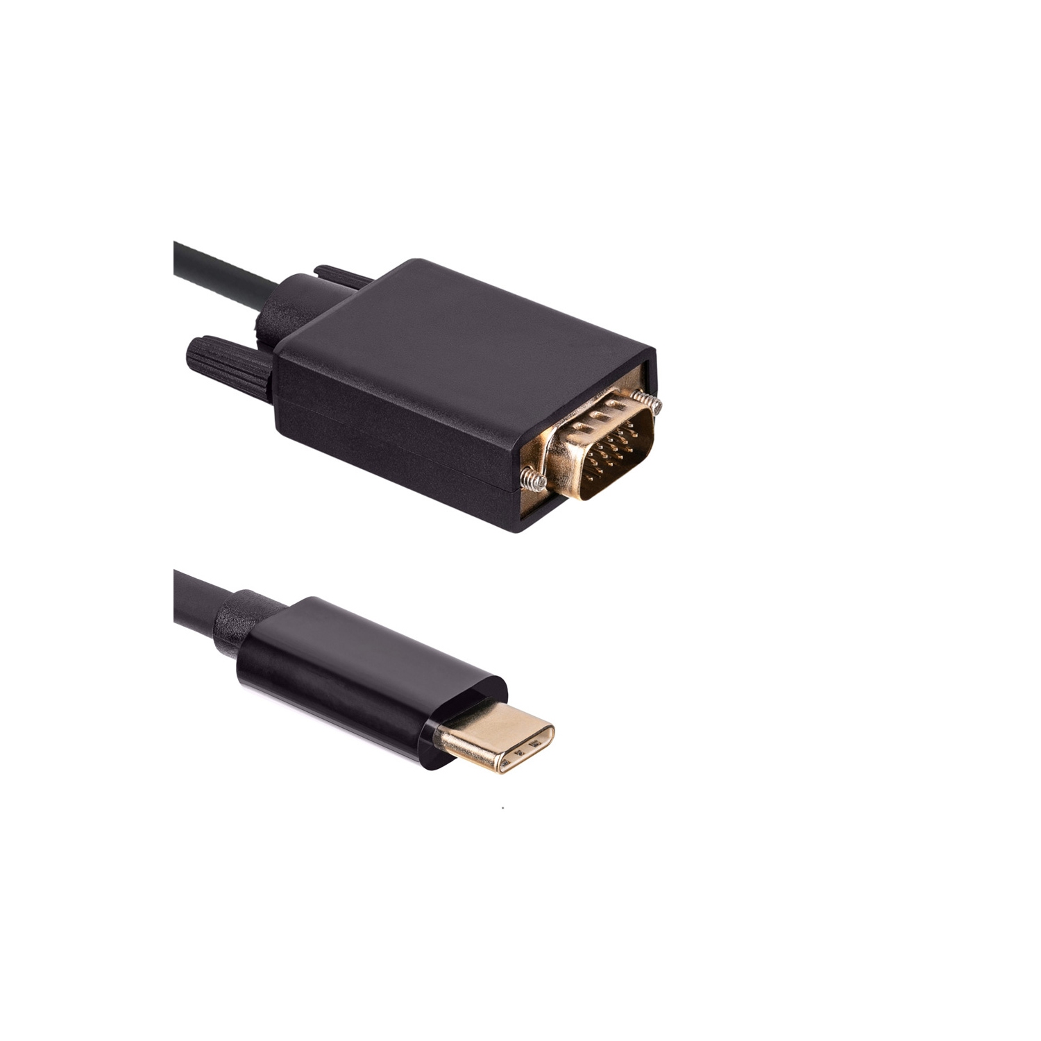 axGear Adaptateur de convertisseur vidéo de câble USB C vers VGA Cordon de moniteur de type C vers VGA de 6 pieds