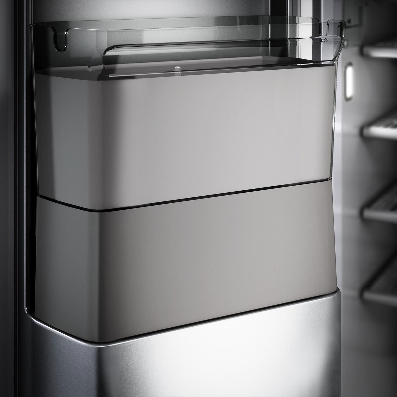 Réfrigérateur à congélateur juxtaposé 30 pi³ 48 po avec distributeur d'eau et de glaçons de KitchenAid - Inox