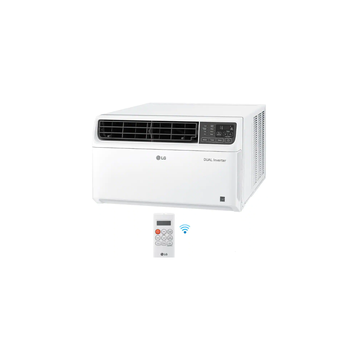 LG 9,500 BTU 115-Volt Dual Inverter Smart Window Air Conditioner with WiFi and Remote in White (LW1019IVSM)