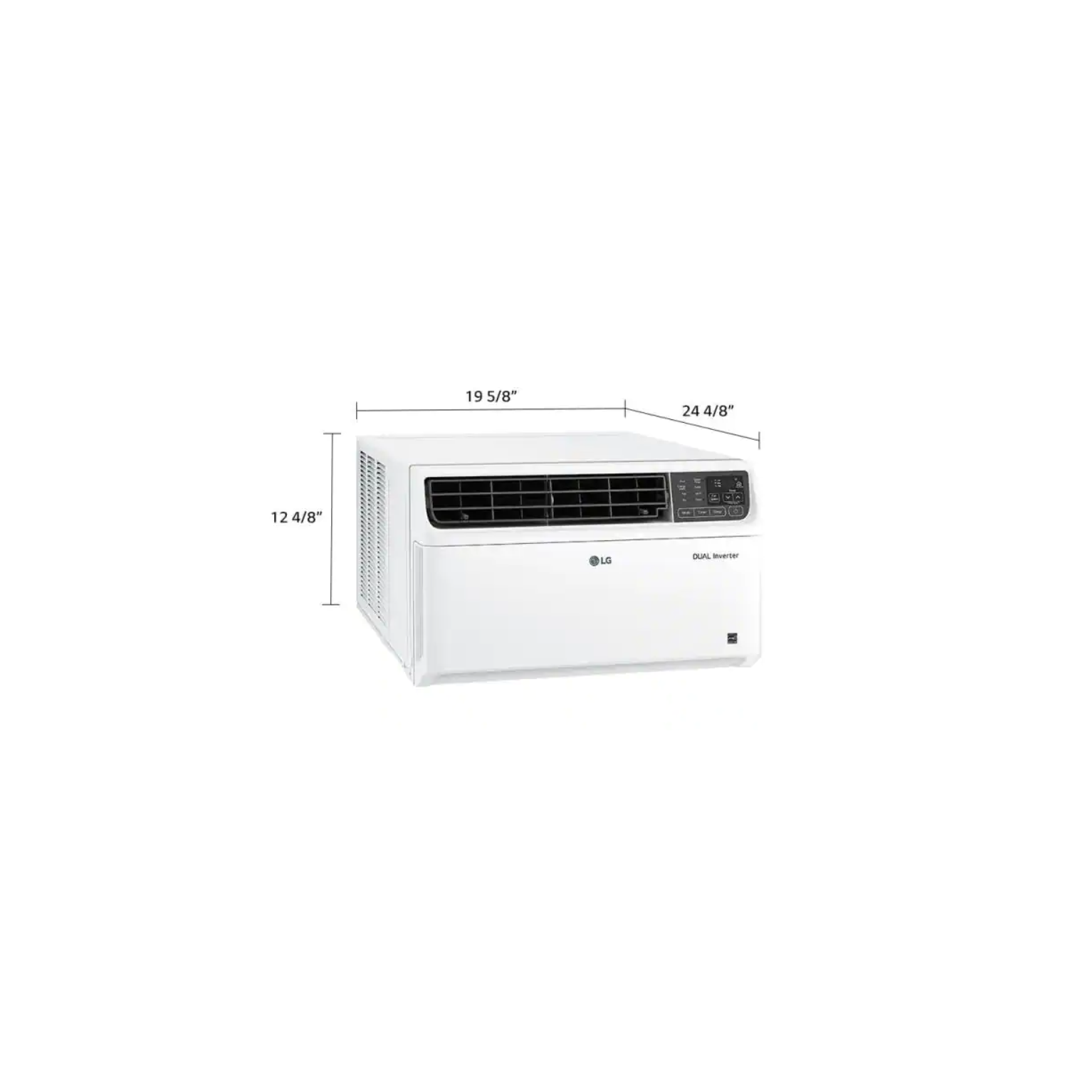 LG 9,500 BTU 115-Volt Dual Inverter Smart Window Air Conditioner with WiFi and Remote in White