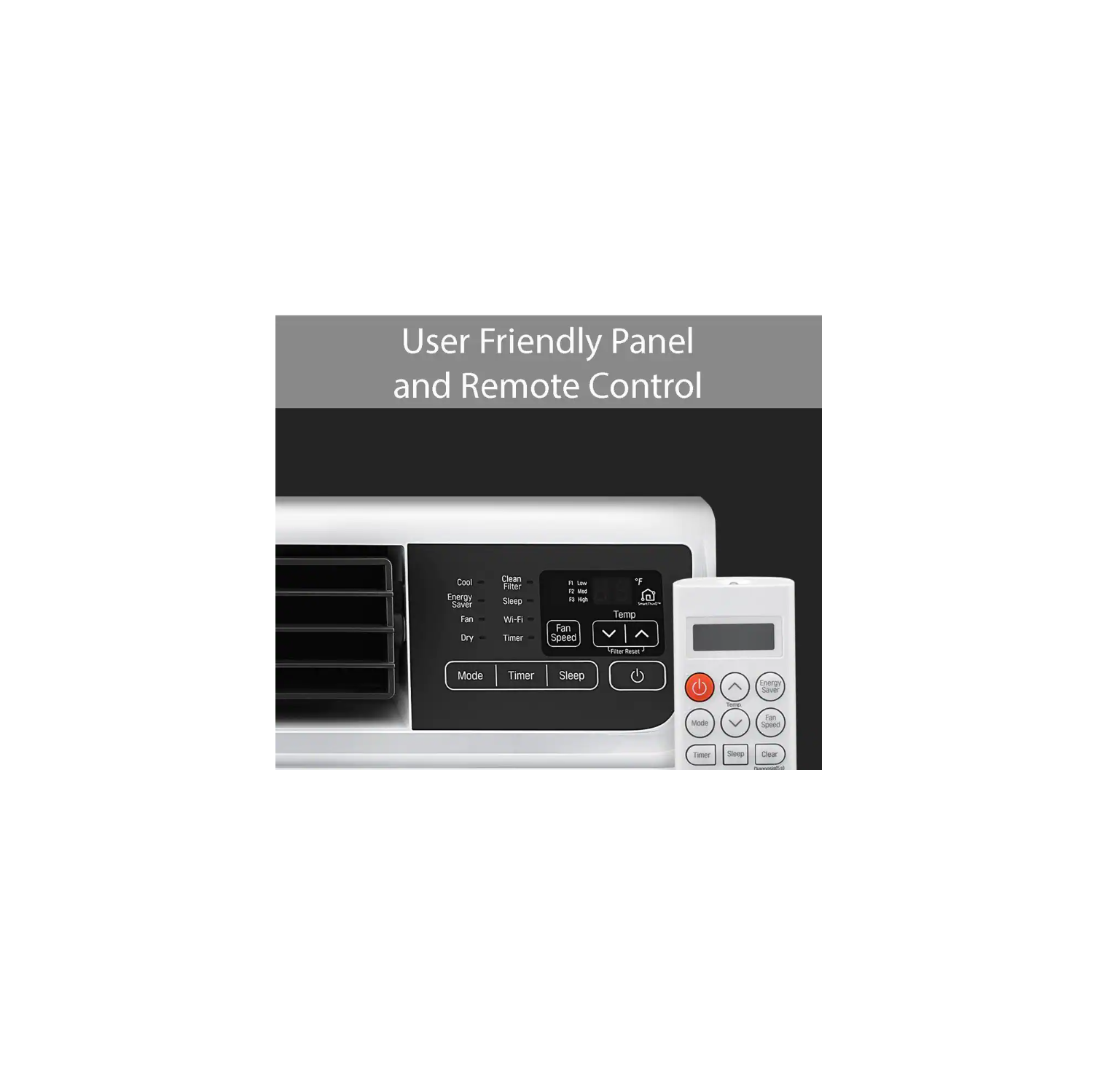 LG 9,500 BTU 115-Volt Dual Inverter Smart Window Air Conditioner with WiFi and Remote in White