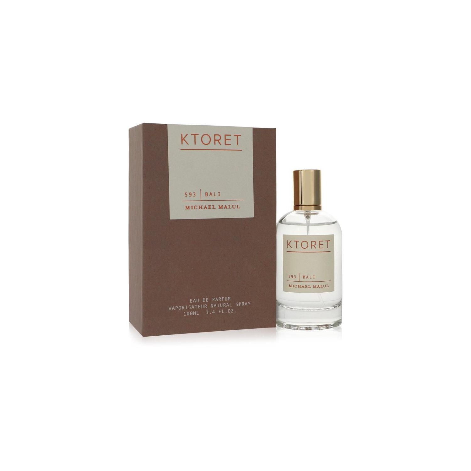 Ktoret 593 Bali by Michael Malul Eau De Parfum Spray 3.4 oz