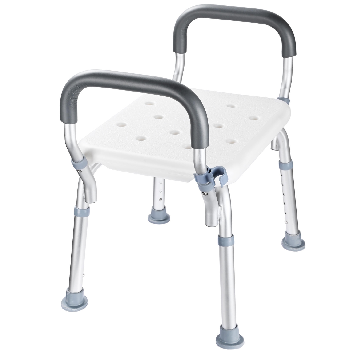 Fauteuil de douche LIVINGBasics avec siège à hauteur réglable à 6 niveaux, banc de transfert de baignoire pour personnes âgées