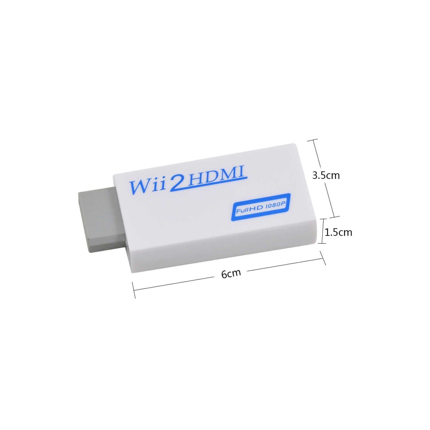 Convertisseur Wii à HDMI Conversion ascendante HD 720p 1080p avec sortie audio 3,5 mm