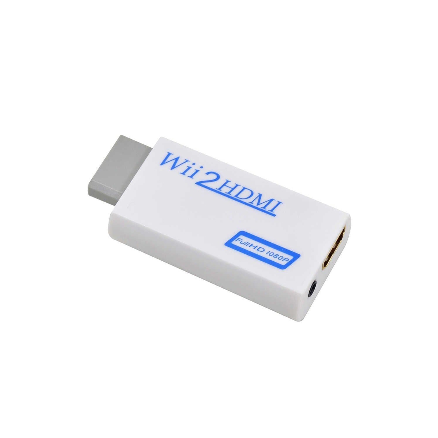 Convertisseur Wii à HDMI Conversion ascendante HD 720p 1080p avec sortie audio 3,5 mm