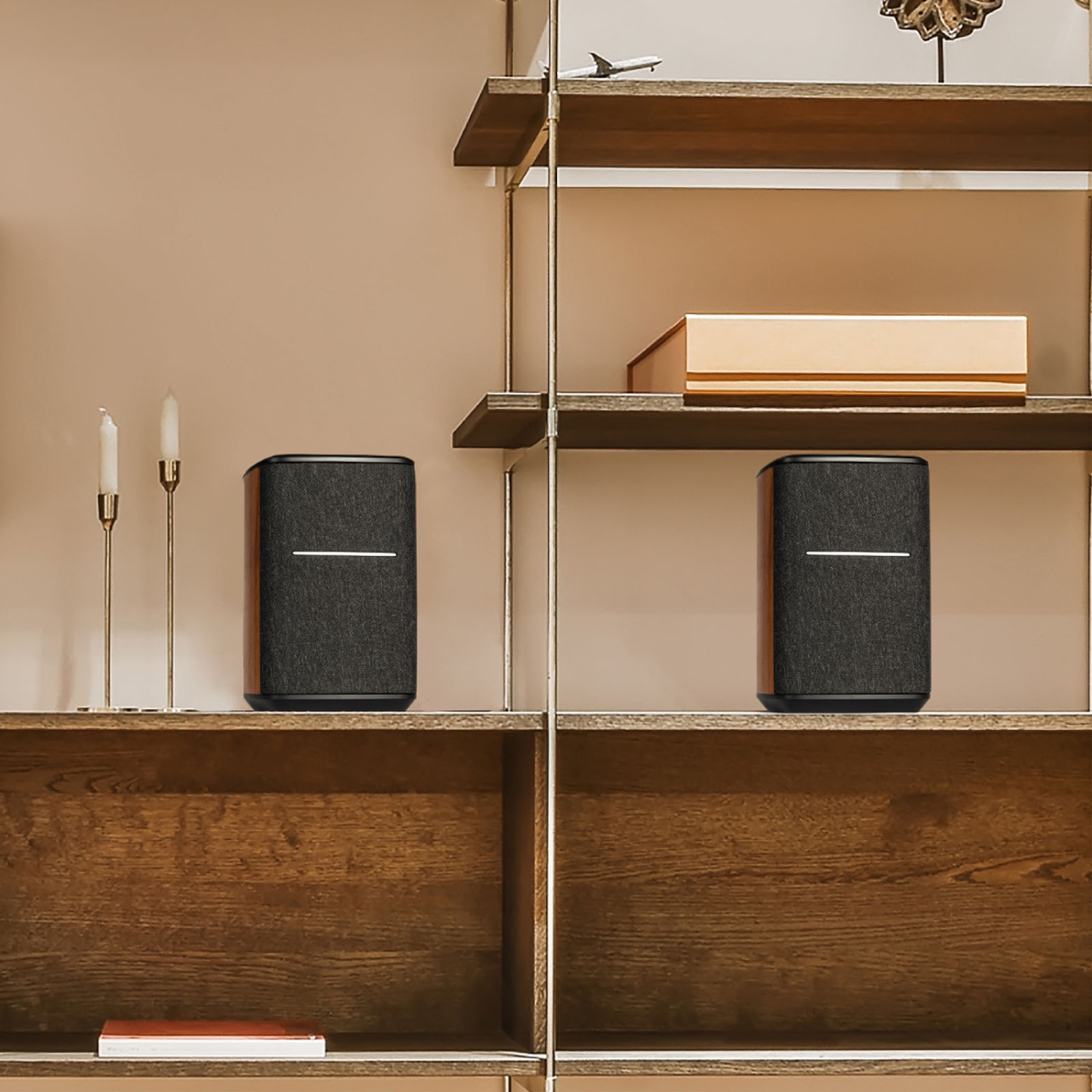 Edifier Wifi Smart Speaker Bundle sans microphone, fonctionne avec Alexa, prend en charge AirPlay 2, Spotify Connect, 40 W RMS Wi-Fi monobloc et