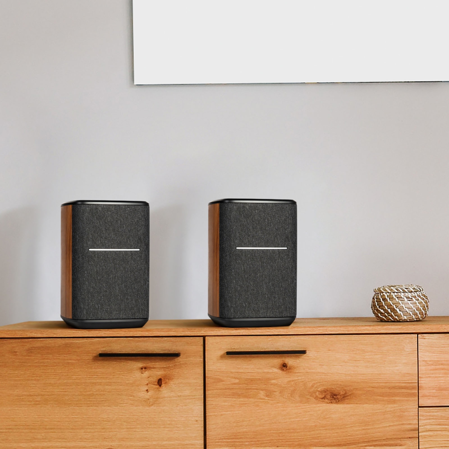 Edifier Wifi Smart Speaker Bundle sans microphone, fonctionne avec Alexa, prend en charge AirPlay 2, Spotify Connect, 40 W RMS Wi-Fi monobloc et