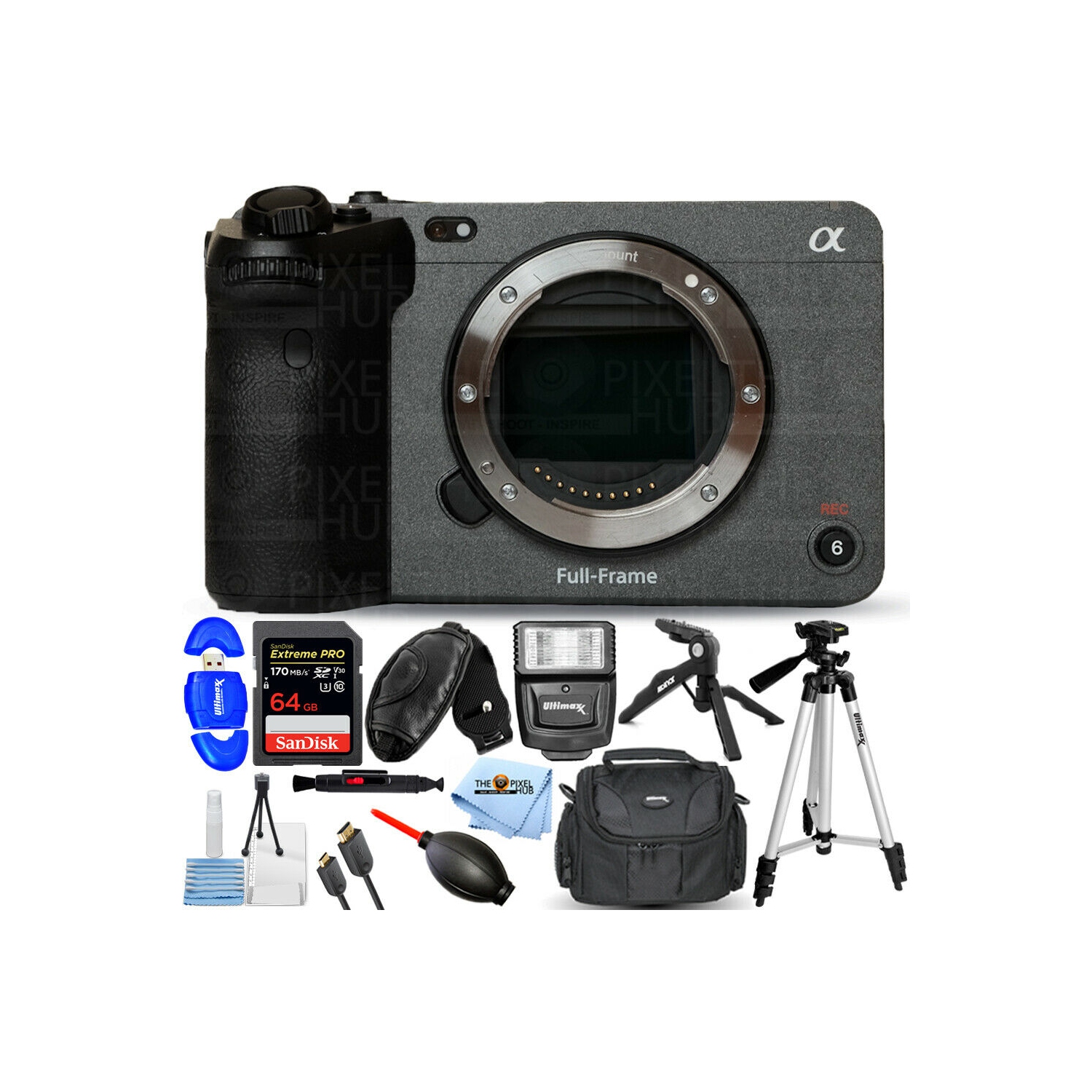Sony FX3 Full-Frame Cinema Camera ILME-FX3 - 12PC Accessory Bundle