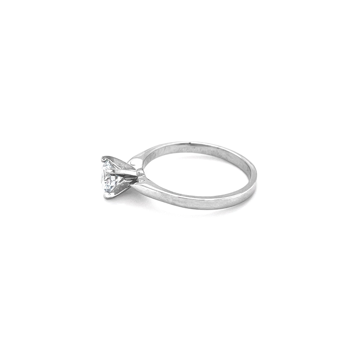 14K White Gold 0.56CT Lab Grown Diamond Solitaire Ring