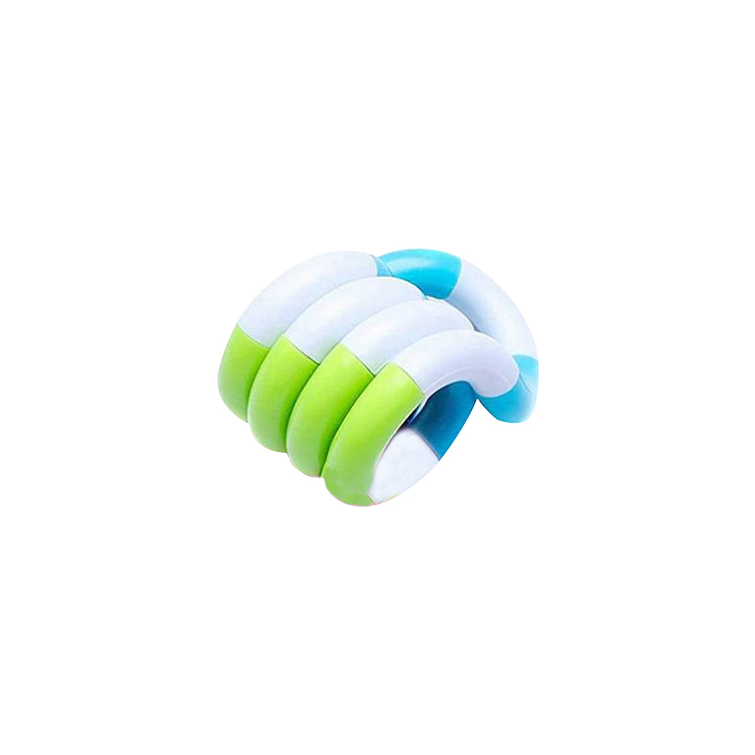 Tangles Pop Fidget Toy Stress Reliever - White/Blue/Green