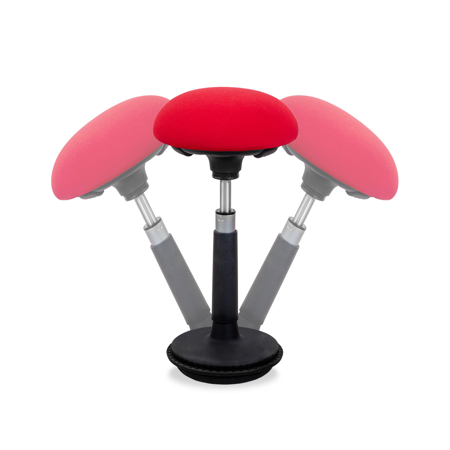 Wobble Stool - Heavy-Duty Ergonomic Office Stool Wobble Stool Counter-Balanced Base Chair for Height Adjustable Standing Desk
