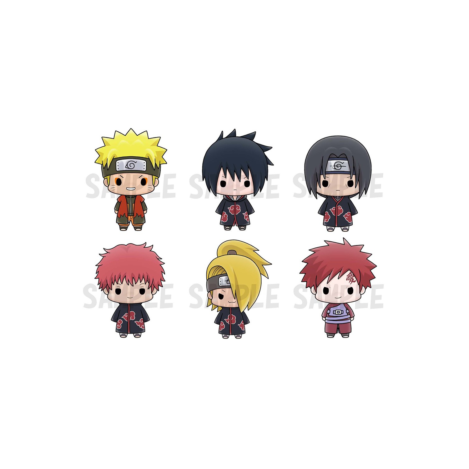 MegaHouse Chokorin Mascot: Naruto Shippuden Vol. 2 Set of 6 Characters
